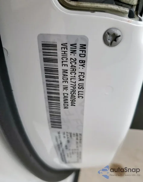 2023 Chrysler Pacifica Hybrid Touring L from USA, damaged, VIN 2C4RC1L77PR540944